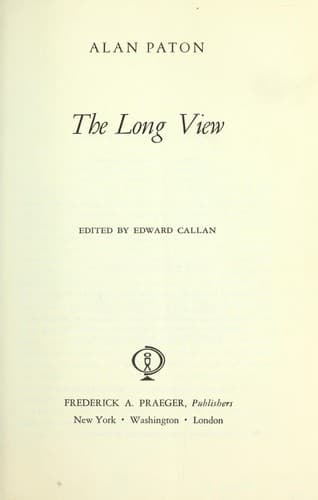 Tapa de The long view