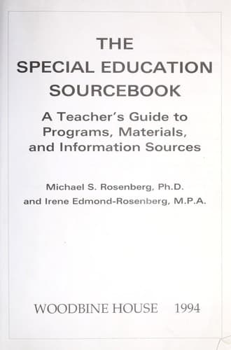 Tapa de The special education sourcebook