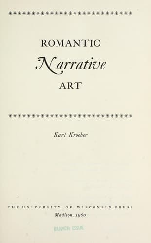 Tapa de Romantic narrative art