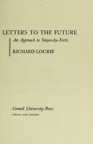 Tapa de Letters to the future