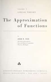 Tapa de The approximation of functions