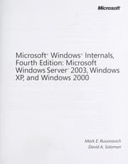 Tapa de Microsoft Windows internals