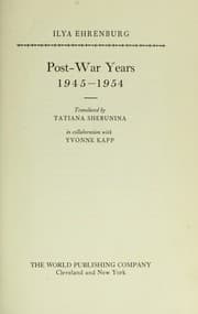 Tapa de Post-war years, 1945-1954