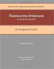 Tapa de Translating Ephesians Clause By Clause