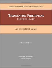 Tapa de Translating Philippians Clause by Clause: