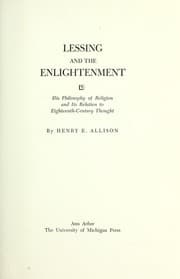 Tapa de Lessing and the Enlightenment