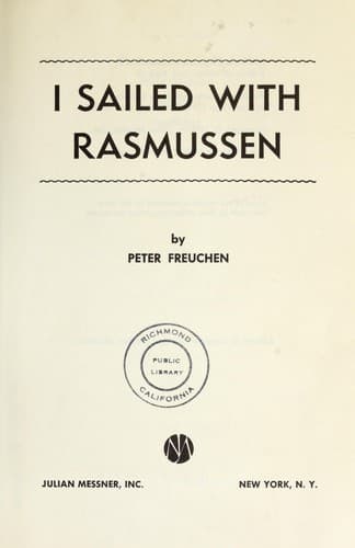Tapa de I sailed with Rasmussen