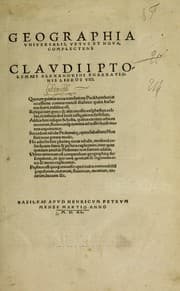 Tapa de Geographia uniuersalis