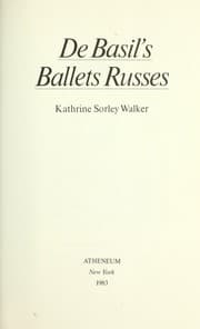 Tapa de De Basil's Ballets Russes