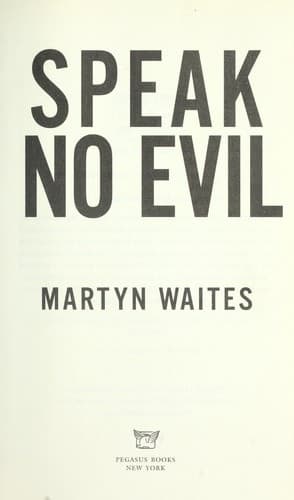 Tapa de Speak no evil