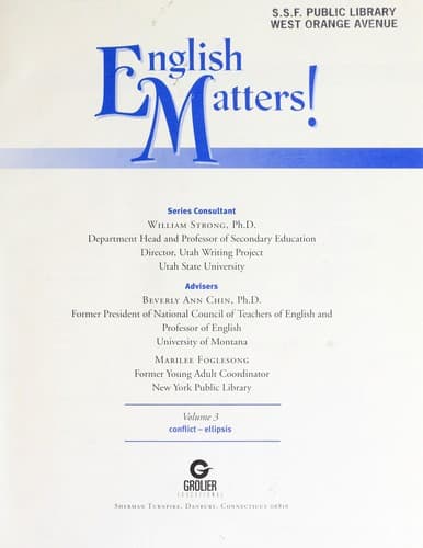 Tapa de English matters!