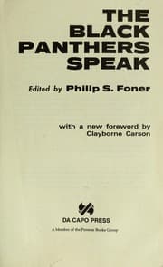 Tapa de The Black Panthers speak
