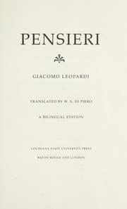 Tapa de Pensieri