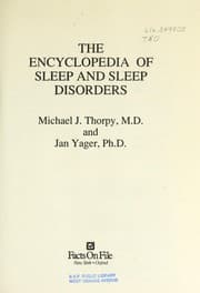 Tapa de The encyclopedia of sleep and sleep disorders