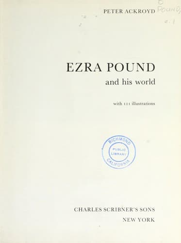 Tapa de Ezra Pound and his world
