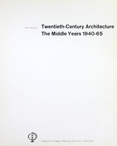 Tapa de Twentieth-century architecture