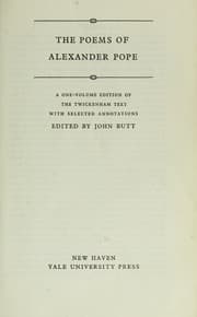 Tapa de The poems of Alexander Pope