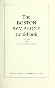Tapa de The Boston Symphony cookbook