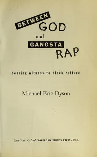 Tapa de Between God and gangsta rap