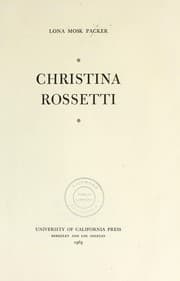 Tapa de Christina Rossetti