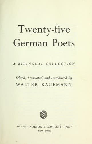 Tapa de Twenty-five German poets