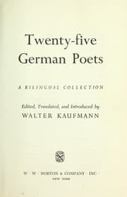Tapa de Twenty-five German poets