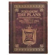 Tapa de For I Know the Plans Journal Brown