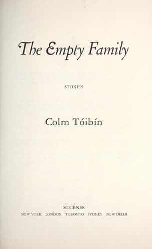 Tapa de The empty family