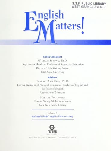 Tapa de English matters!