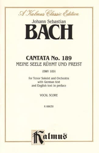 Tapa de Cantata No. 189