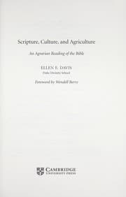 Tapa de Scripture, culture, and agriculture