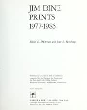 Tapa de Jim Dine prints, 1977-1985