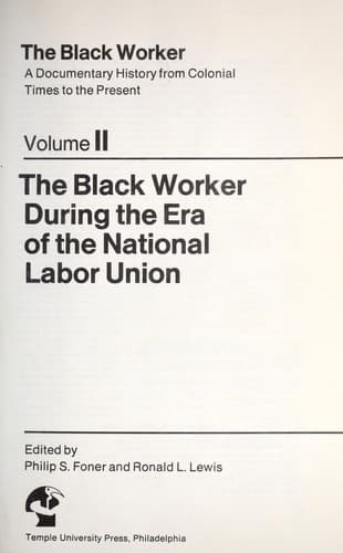 Tapa de The Black worker