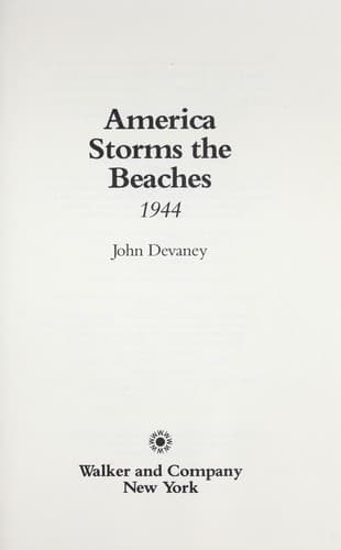 Tapa de America storms the beaches, 1944