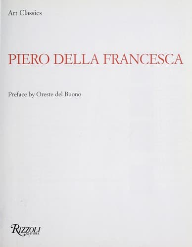 Tapa de Piero della Francesca