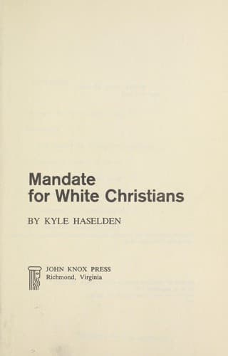 Tapa de Mandate for white Christians