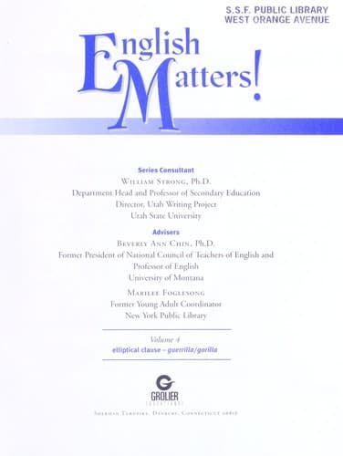 Tapa de English matters!