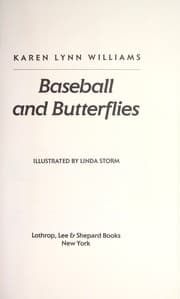 Tapa de Baseball and butterflies