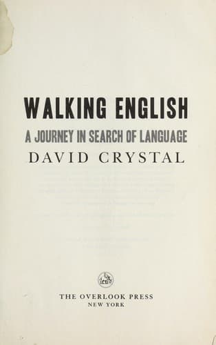 Tapa de Walking English