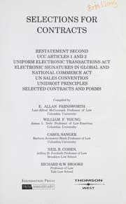 Tapa de Selections for contracts