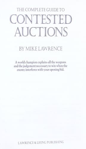 Tapa de The complete guide to contested auctions