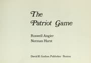 Tapa de The patriot game