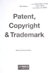 Tapa de Patent, copyright & trademark
