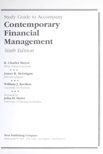 Tapa de Study Guide Contemporary Financial Guide