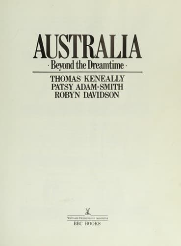 Tapa de Australia, beyond the dreamtime