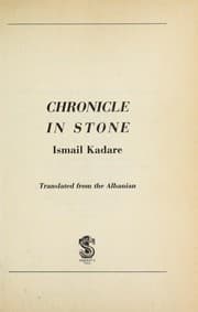 Tapa de Chronicle in stone