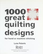 Tapa de 1000 great quilting designs for hand or machine stitching