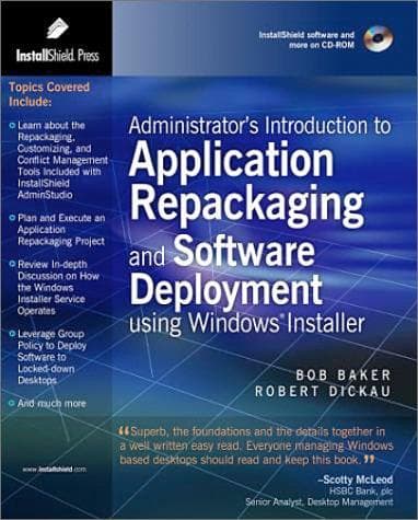 Tapa de Administrator's Introduction to Application Repackaging and Software Deployment using Windows Installer