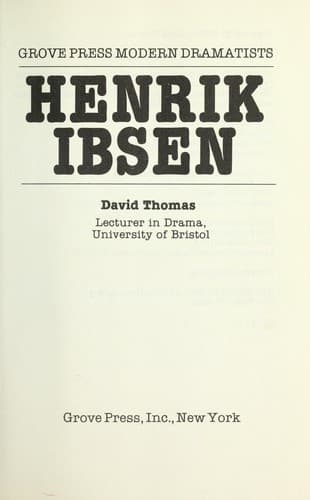 Tapa de Henrik Ibsen