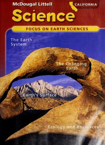 Tapa de California Science; Focus on Earth Sciences Grade 6